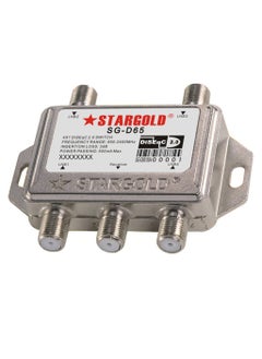 Stargold 4×1 Diseqc Switch High Efficiency Satellite Signal Switch with 950 to 2400MHz Frequency Range and 500mA Power Passing  - Image 1
