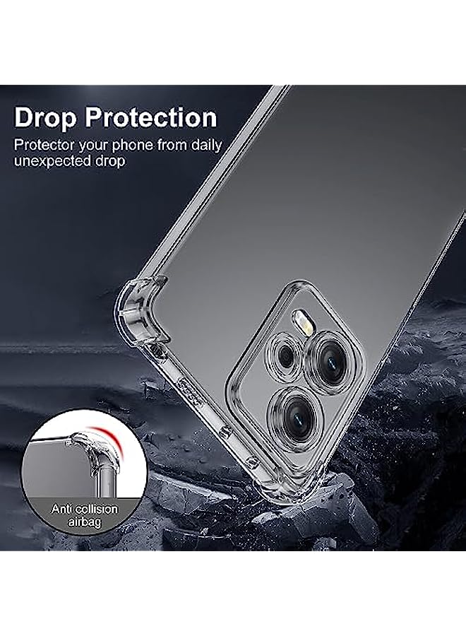 HuHa حافظة هاتف شفافة لهاتف شاومي ريدمي نوت 12 برو 6.67 بوصة - Image 5