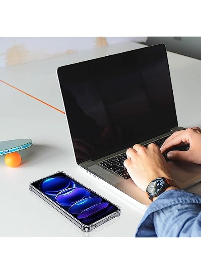 HuHa حافظة هاتف شفافة لهاتف شاومي ريدمي نوت 12 برو 6.67 بوصة - Image 3