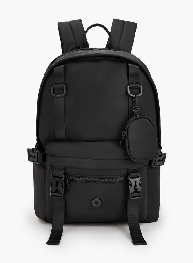 ميسي Solid Tactical Backpack With Detachable Pouch