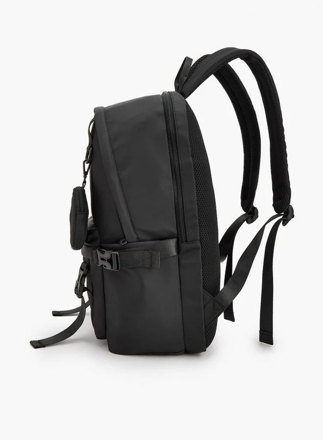 ميسي Solid Tactical Backpack With Detachable Pouch