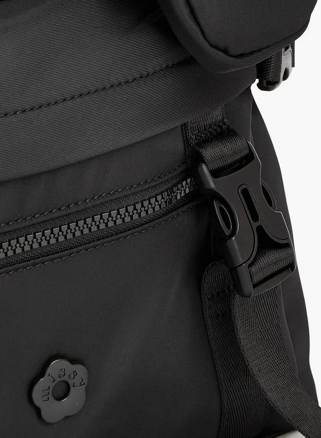 Missy BLACK Solid Tactical Backpack With Detachable Pouch  | Best Price UAE