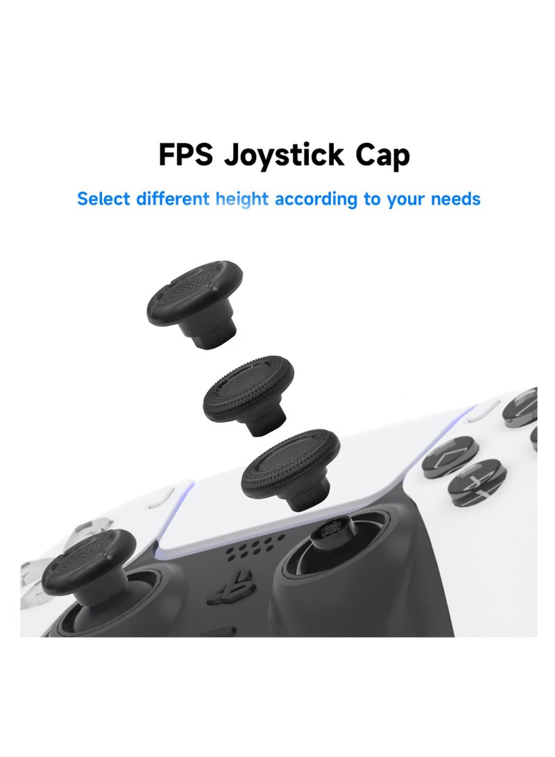 KASTWAVE Programmable Back Paddles for PS5 Controller, RISE 2.0 Remap Kit for PS5 Controller BDM-010/020/-030, Upgrade 2 Back Buttons Paddle Support Mapping, Auto Turbo, Combo Function(White) - Image 5