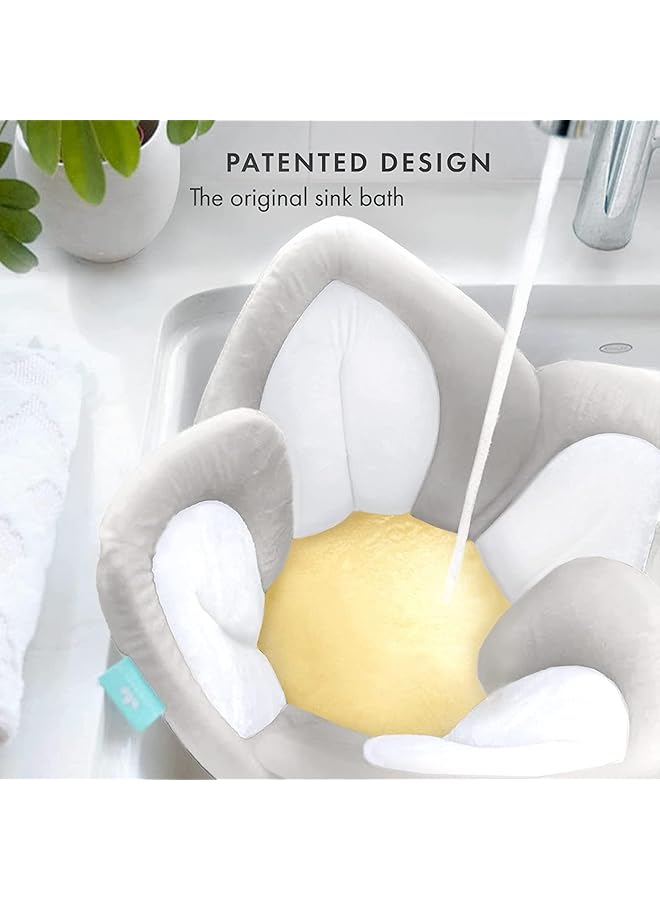 X spring Spring Baby Bath Flower Baby Will Love Blooming Bath Flower Blooming Bath Baby Bath Seat Cozy Bamboo Flower Bath Fits Bathtub Sink Baby Tubs For Newborn Infants To Toddler 0 To 6 Months And Up - Image 3