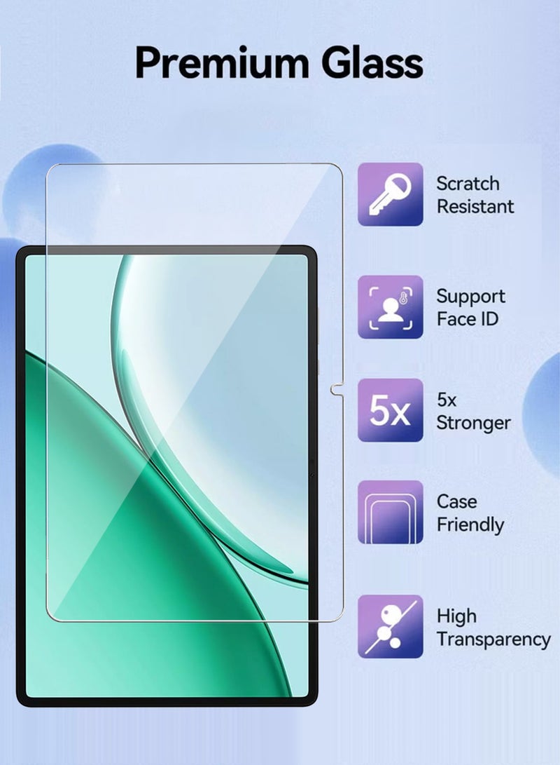 ريو واقي شاشة Honor Pad X8b [عبوة من قطعتين]، فيلم حماية شاشة من الزجاج المقوى عالي الوضوح، مقاوم للخدوش، خالٍ من الفقاعات، شفافية عالية، واقي شاشة لمس دقيق لجهاز Honor Pad X8b - Image 2