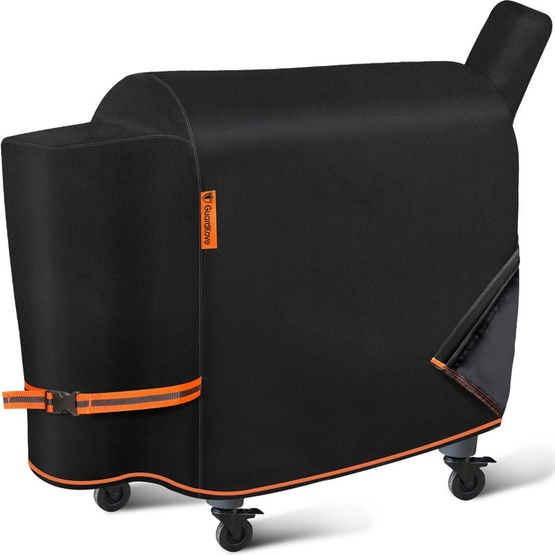 GuardKove [Upgraded 1000D Heavy Duty Fabric]Grill Cover for Traeger Pro 34/780 Series, Waterproof Wood Pellet Smoker Cover, Tear & Fade Resistant with Buckle,Zipper, for Treager Pro 34/780/Texas 34, Z Grills700 - Image 1