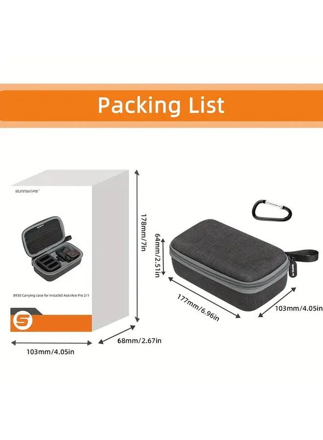 Insta360 Ace Pro 2 Multi Power Package Protective Case with EVA Soft Interior Zipper Closure - Image 3