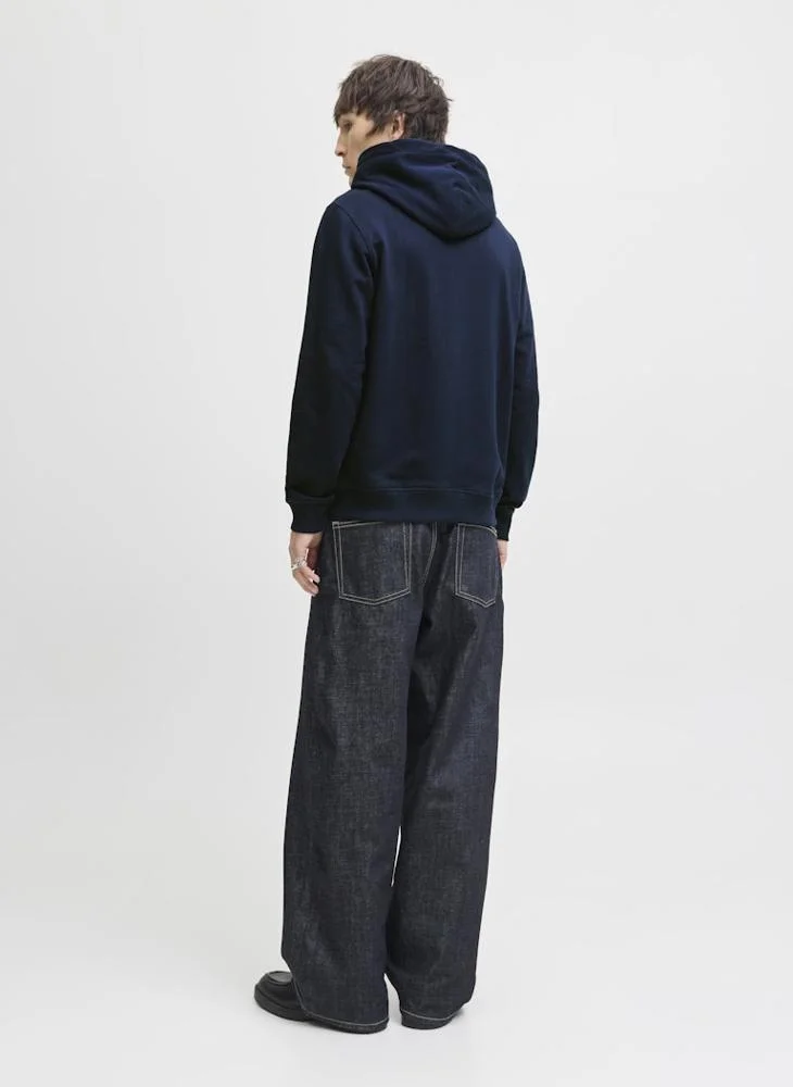 جاك اند جونز Logo Zip Through Hoodie