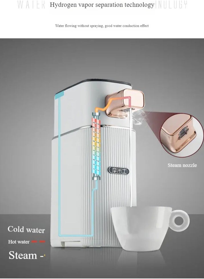 Generic - Portable Instant Water Dispenser 3 Seconds Heating Adjustable Temperature Control Mini Desktop Heater, Suitable for Office Travel, Suitable for Tea Coffee Milk, No Battery Power Required, Durable Plastic - Image 1
