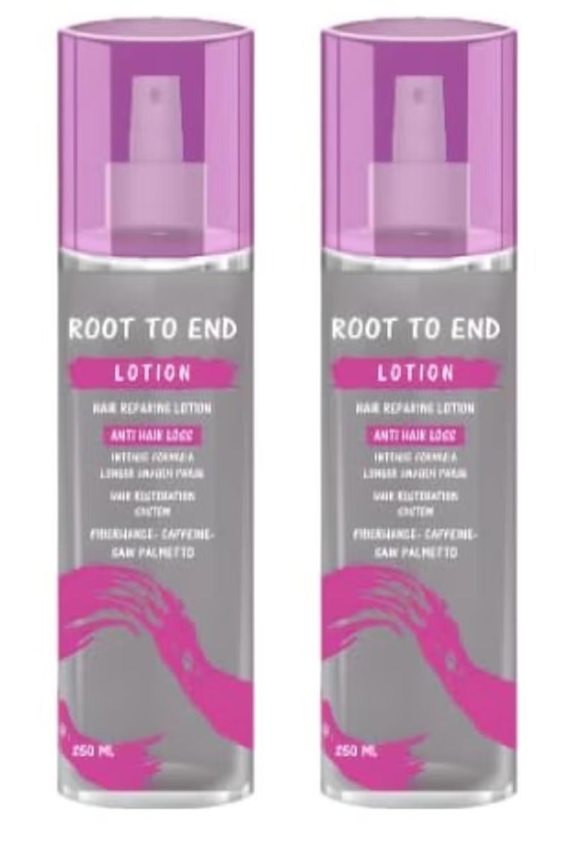 رووت تو إند روت تو اند لوشن لعلاج تساقط الشعر ومعالجه الشعر التالف 250 مل 1+1روت تو اند لوشن لعلاج تساقط الشعر ومعالجه الشعر التالف 250 مل 1+1