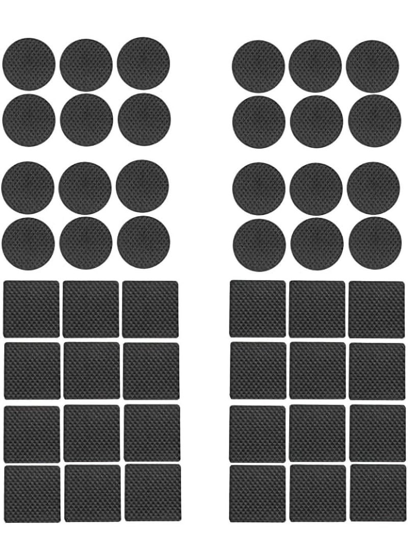 Y&D Furniture Pads, KASTWAVE 48 Pack Rubber Non Slip Feet Stickers Self-Adhesive Felt Pads for Chair Legs, Tiled, Carpet, Laminate, Hardwood Floor Protectors  - Image 1