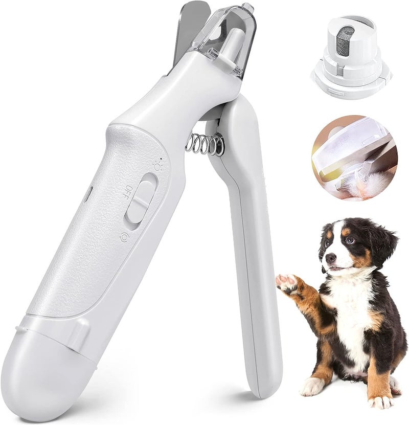 JANCOM Pet Grooming Kit Dog Nail Grinder 2-in-1 Dog Nail Trimmers Cat Nail Clipper Kit with Dual LED Lights USB Rechargeable Pet Nail Grinder for Small Medium and Large Dogs Pet Trimmer - Image 1