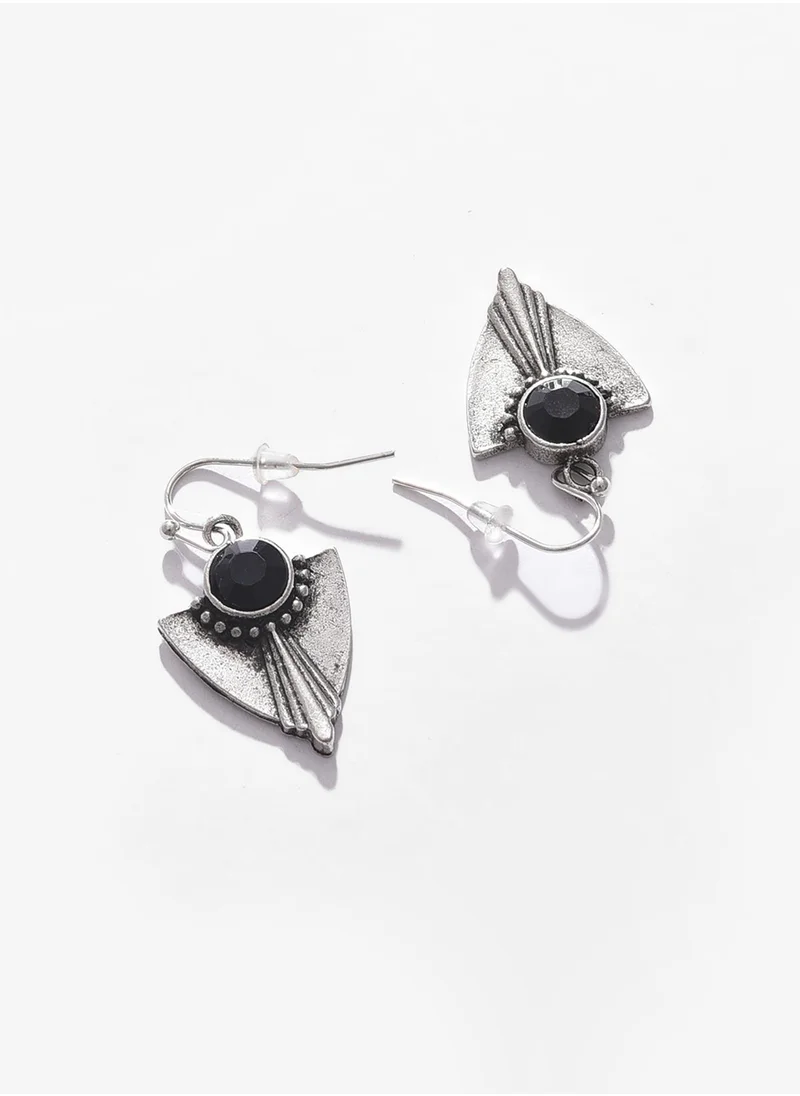 SOHI Oxidised Drop Earrings