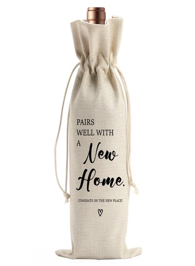 BARREEMO House Warming Gifts New Home Closing Gifts for Buyers Owner Realtor Gift to Clients for Women Men Housewarming Gift Idea Neighbor Welcome Gifts Pairs Well With a New Home Wine Bag - Image 1
