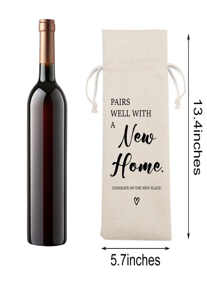 BARREEMO House Warming Gifts New Home Closing Gifts for Buyers Owner Realtor Gift to Clients for Women Men Housewarming Gift Idea Neighbor Welcome Gifts Pairs Well With a New Home Wine Bag - Image 2