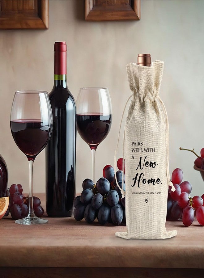 BARREEMO House Warming Gifts New Home Closing Gifts for Buyers Owner Realtor Gift to Clients for Women Men Housewarming Gift Idea Neighbor Welcome Gifts Pairs Well With a New Home Wine Bag - Image 4