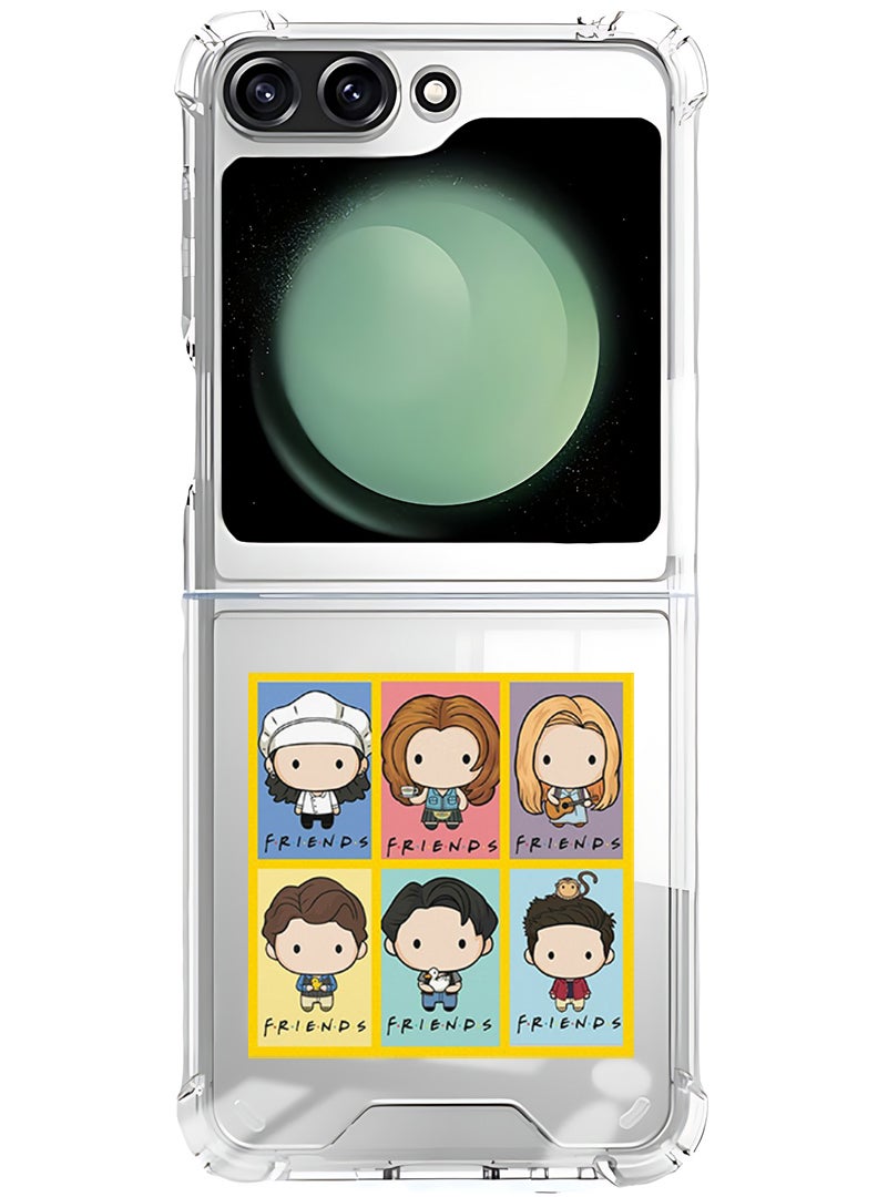 Theodor Magnetic Case for Samsung Galaxy Z Flip 6 Compatible with MagSafe Wireless Charging, Shockproof Phone Bumper Cover friends - Image 1