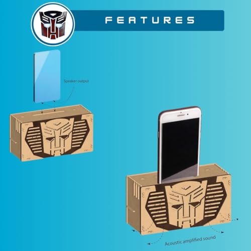 ThinkerPlace Transformer Acoustic Speaker DIY Kit | Build, Learn & Play | STEM Toy for Kids Age 6+ | Sound Learning Kit with Transformers Design | Fun Educational Game - Image 3