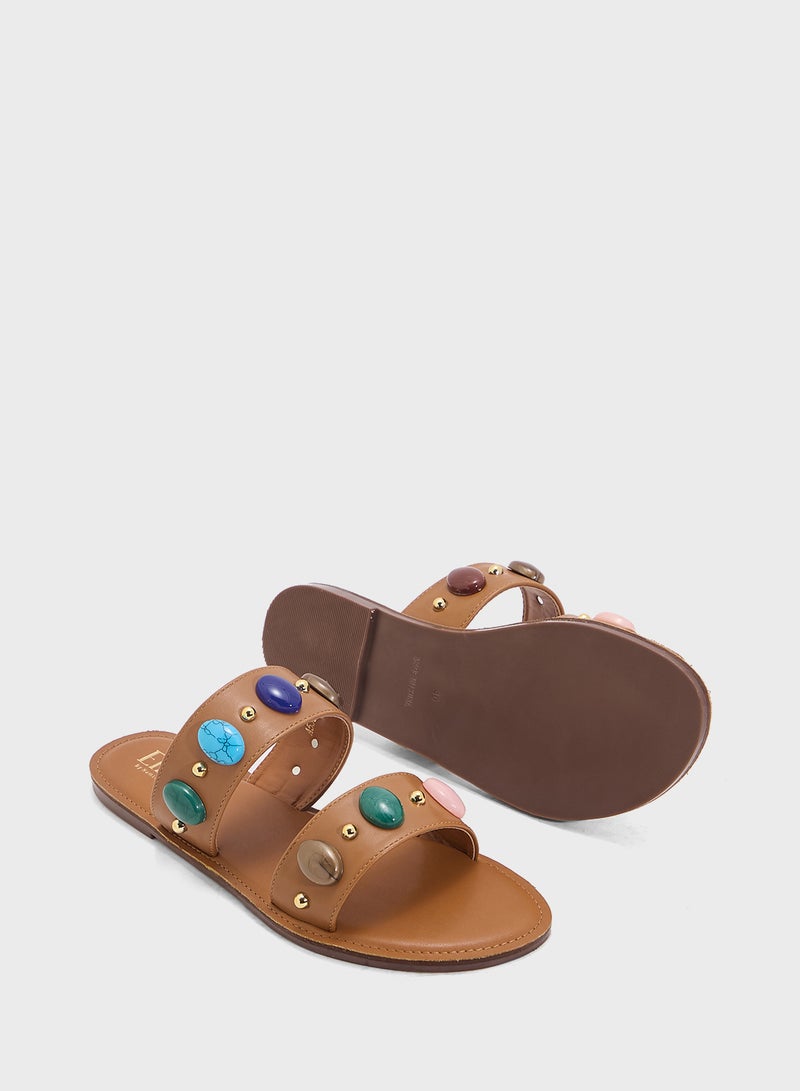 ELLA Double Strap Flat Sandal  - Image 3