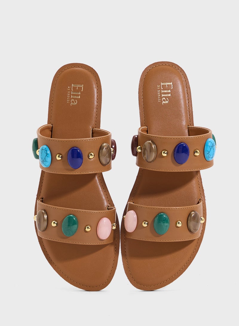 ELLA Double Strap Flat Sandal  - Image 4