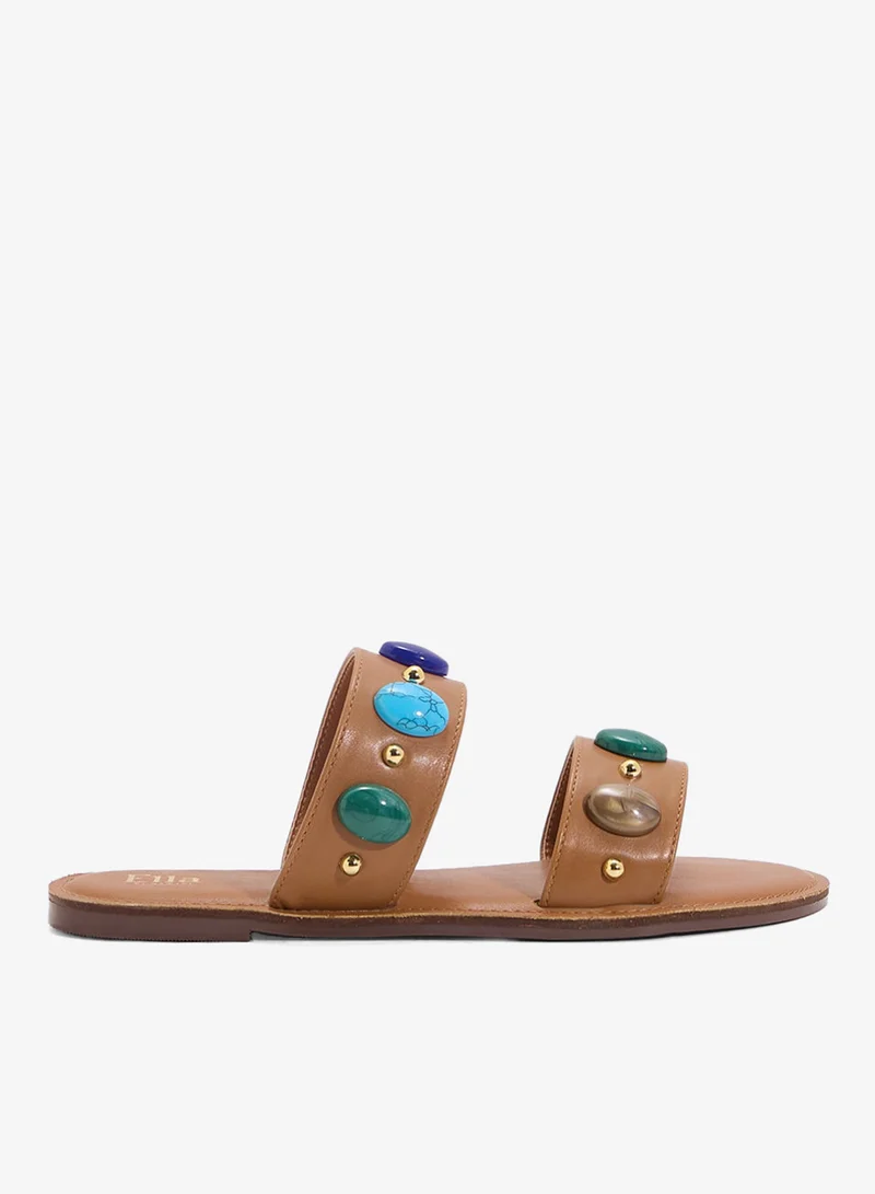 ELLA Double Strap Flat Sandal