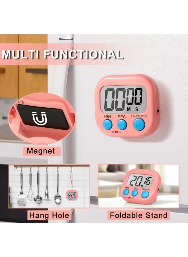 Children's and Teacher's Classroom Timers (2-Pack) - Digital Timers, Blue and Pink - Image 3