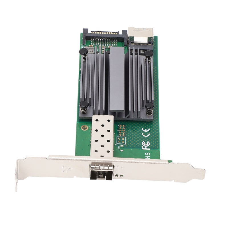 M.2 B+M KEY 10Gb Ethernet NIC Card - SFP+ Network Adapter with Interrupt Throttling Control - M.2 to 10GbE Card for Industrial Control Server Desktop Workstation - Image 4