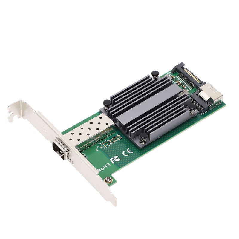 M.2 B+M KEY 10Gb Ethernet NIC Card - SFP+ Network Adapter with Interrupt Throttling Control - M.2 to 10GbE Card for Industrial Control Server Desktop Workstation - Image 3