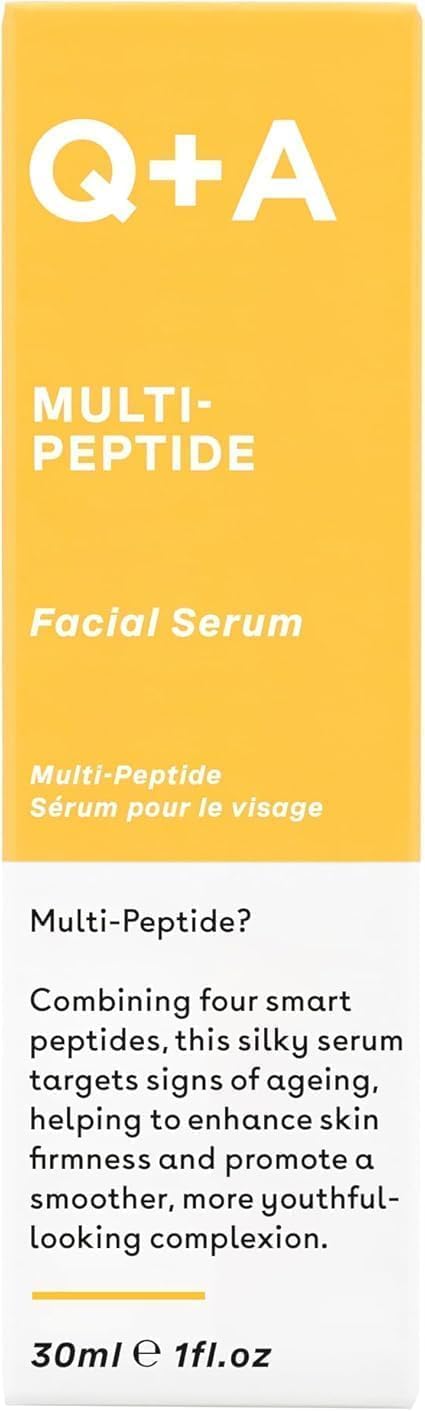 QA MultiPeptide Serum 30ml AntiAgeing Face Serum with Polypeptide Fragrance Free Smooths Wrinkles Improves Tone and Elasticity Skincare for a Youthful Glow