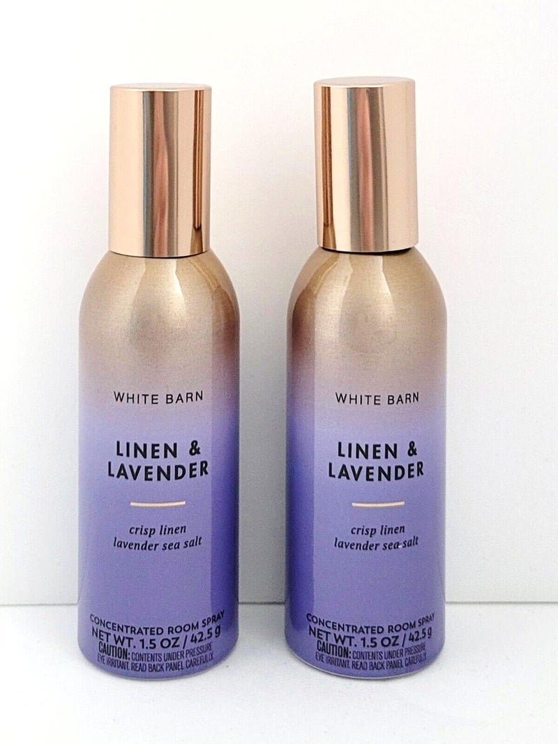 White Barn بخاخ غرفة مركز لافندر وبياض القماش من بايث آند بودي ووركس 1.5 أونصة مجموعة من 2 - Image 3