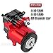 BRCatWPark Aluminum Transmission Gearbox with Metal Internal Gears and Bearings Upgrades Part for 110 TRX4 TRX6 RC Crawler Car2 Speed Transmission GearboxBlackRed - Image 4
