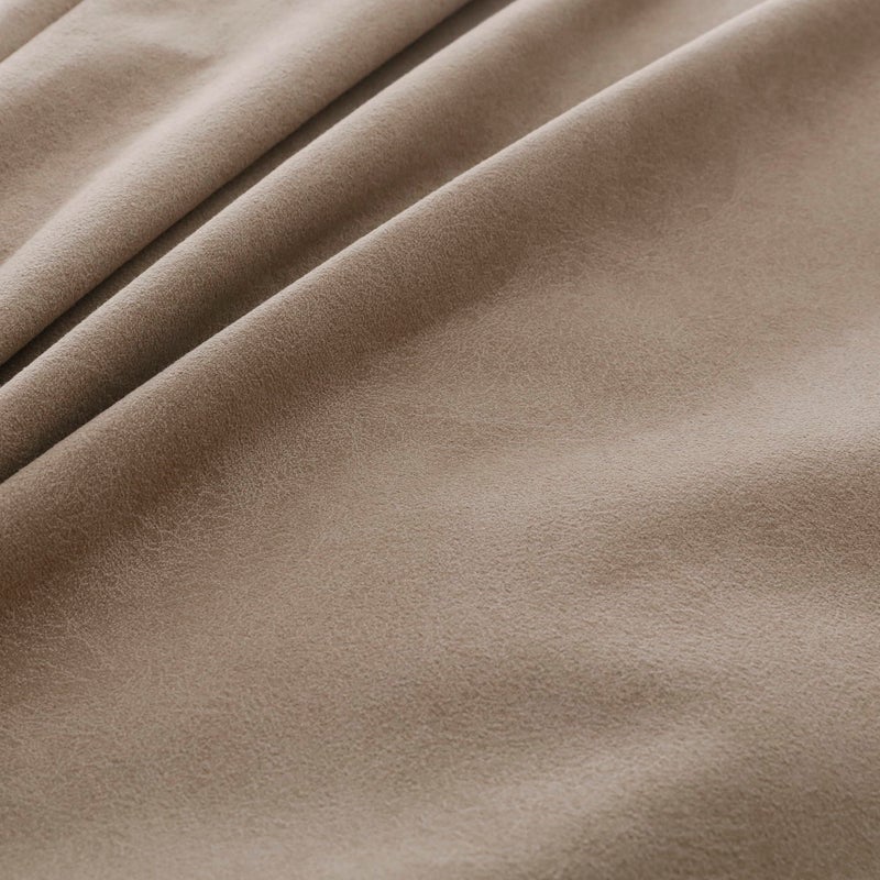 OctoRose Full Size 54x75x8 inch 3 Side Zipper Classic Soft Micro Suede Futon Cover Sofa Daybed Mattress Slipcover (Waterproof-Tan, Full Size) - Image 4