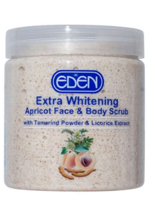 Eden Extra Whitening Apricot Face & body scrub 500 g