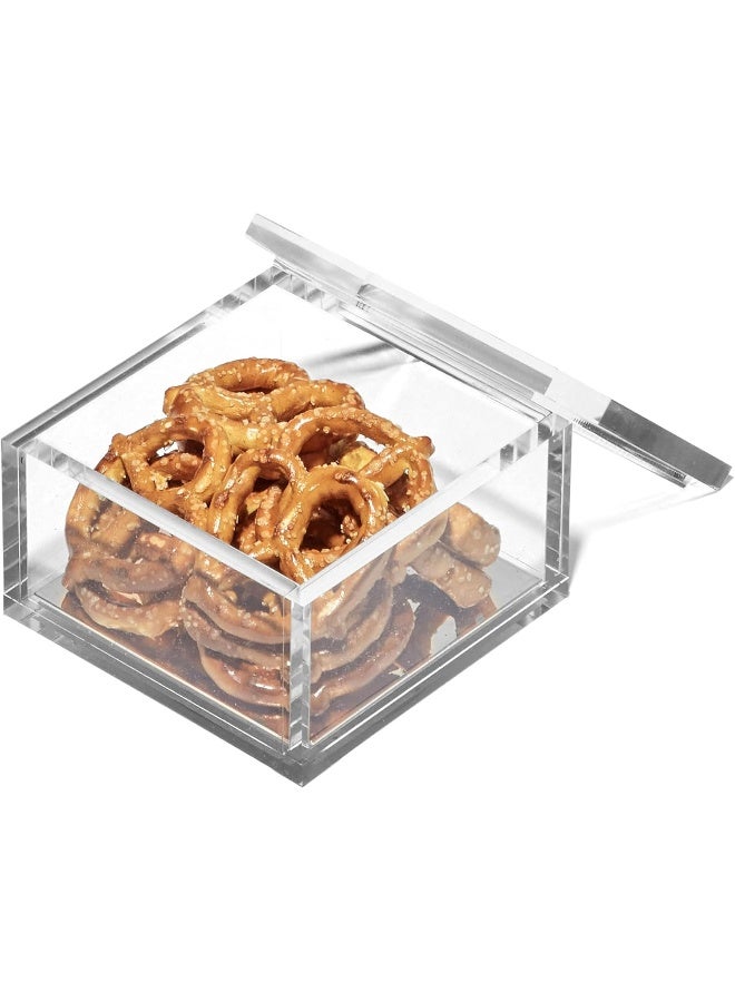 OfficeGoods Acrylic Desk Organizer wSilver Base  Functional  Elegant Odds  Ends Box for Display or Storage  Perfect for Home or Office Kitchen Bathroom Vanity Curio Display  Small - Image 5