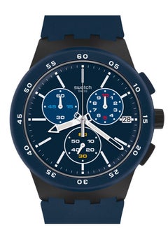 Swatch Unisex Blue Steward Quartz Movement Water Resistant Wrist Watch - 41 Mm  - Image 1