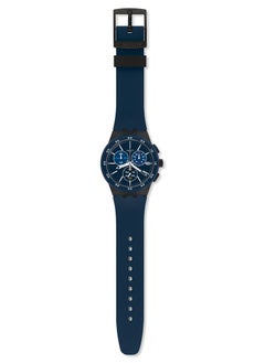 Swatch Unisex Blue Steward Quartz Movement Water Resistant Wrist Watch - 41 Mm  - Image 2