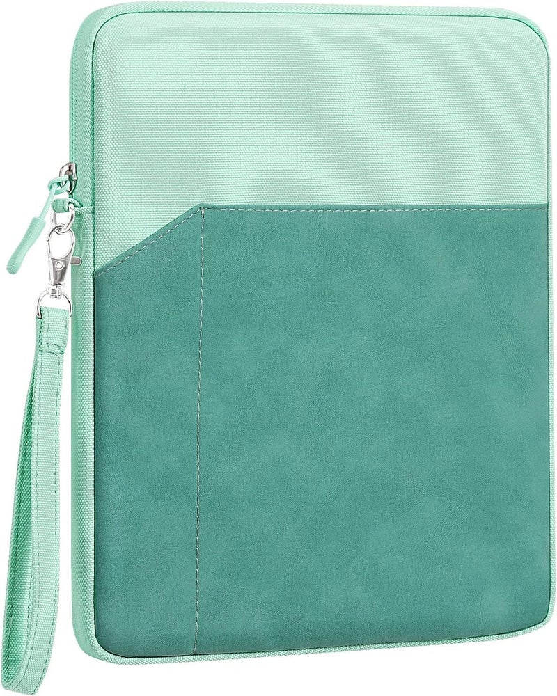Excefore 9-11 Inch Tablet Sleeve Bag Carrying Case For Ipad Pro 11 2021-2018, Ipad Air 5/4 10.9, Ipad 10.2, Galaxy Tab A8 10.5/Tab S8 11", Surface Go 2/1, Protective Bag With Pocket, Green - Image 1
