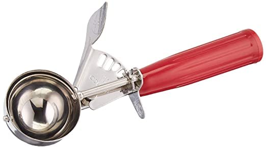 MSA MSA Stainless Steel Ice Cream Scoop Cookie Dough Scooper with Trigger Release for Watermelon Frozen Yogurt Sorbet Jelly Baking Digging Spherical Shape  - Image 4