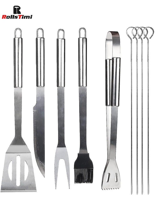 RollsTimi  9 Piece BBQ Utensil Set Professional Bbq Accessories Bbq Tool Belt Easy To Carry - Image 1