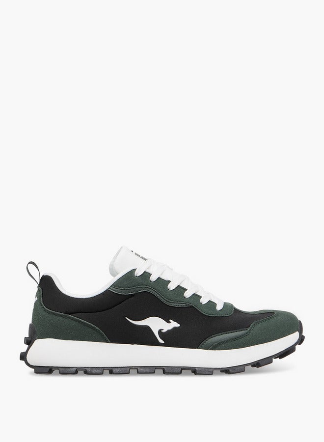 kangaROOS Men's Panelled Lace-Up Sneakers with Pull Tab  - Image 3