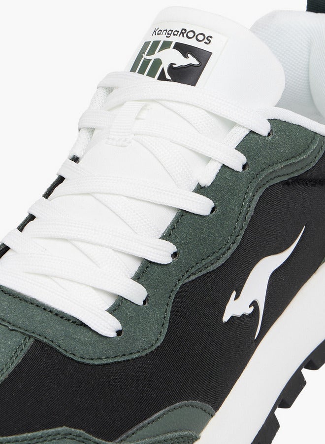 kangaROOS Men's Panelled Lace-Up Sneakers with Pull Tab  - Image 4