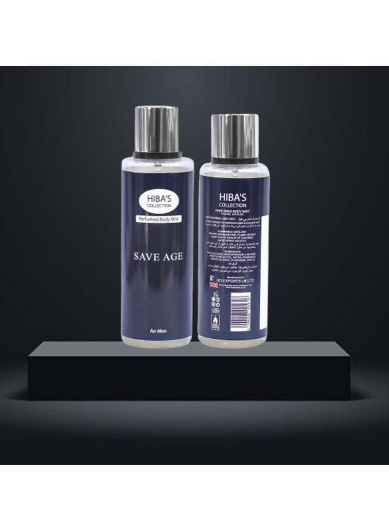 هيبا'ز كوليكشن رذاذ الجسم المعطر Save Age للرجال - عطر فاخر، 250 مل (8.45 أونصة سائلة) - رائحة منعشة تدوم طويلاً للاستخدام اليومي - Image 5