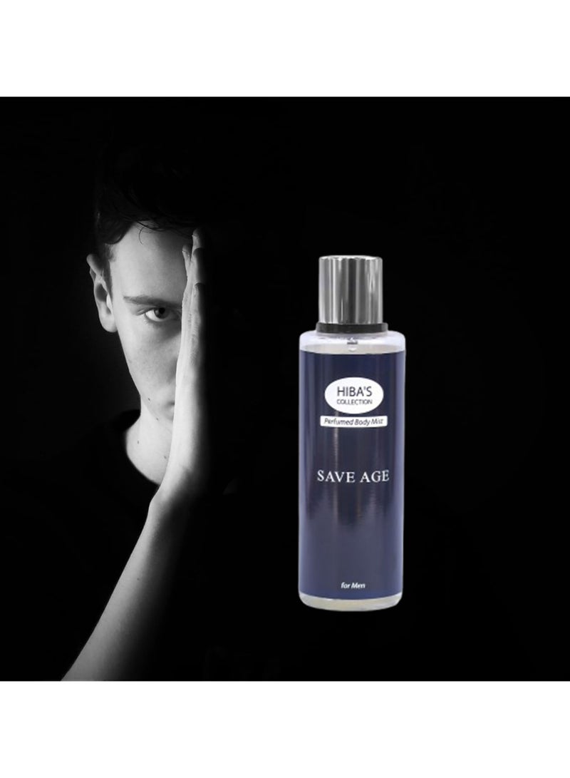 هيبا'ز كوليكشن رذاذ الجسم المعطر Save Age للرجال - عطر فاخر، 250 مل (8.45 أونصة سائلة) - رائحة منعشة تدوم طويلاً للاستخدام اليومي - Image 2