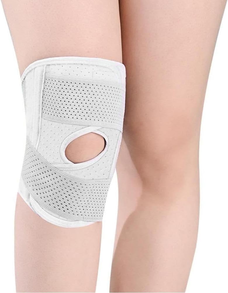 Knee Brace with Side Stabilizers, Relieve Meniscal Tear Knee Pain Acl MCL Arthritis Breathable Adjustable Knee Support for Men Women - Image 1