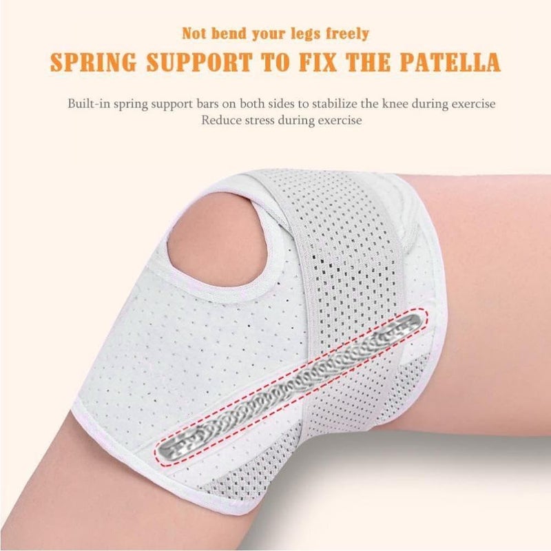 Knee Brace with Side Stabilizers, Relieve Meniscal Tear Knee Pain Acl MCL Arthritis Breathable Adjustable Knee Support for Men Women - Image 4