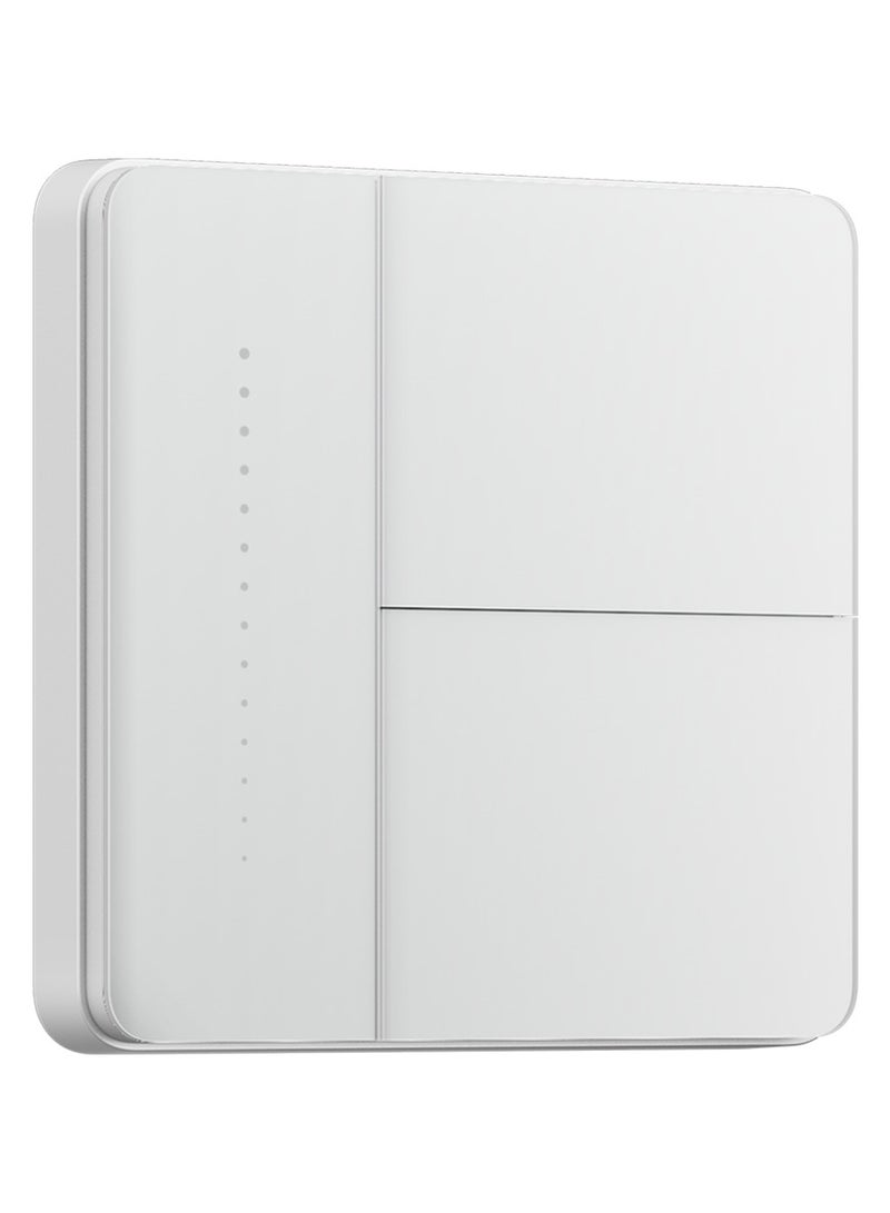 Aqara Smart Wall Light Switch Z1 Pro Double Rocker,Apple Siri and Google Smart Home Support,Matter and Zigbee 3.0,Support Neutral and Non-Neutral-White  - Image 1