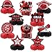 Yisong 10 Pcs Red Graduation Table Decorations 2026 Graduation Centerpieces for Tables Class of 2026 Congrats Grad Honeycomb Centerpieces Grad Table Toppers for Party Supplies - Image 4