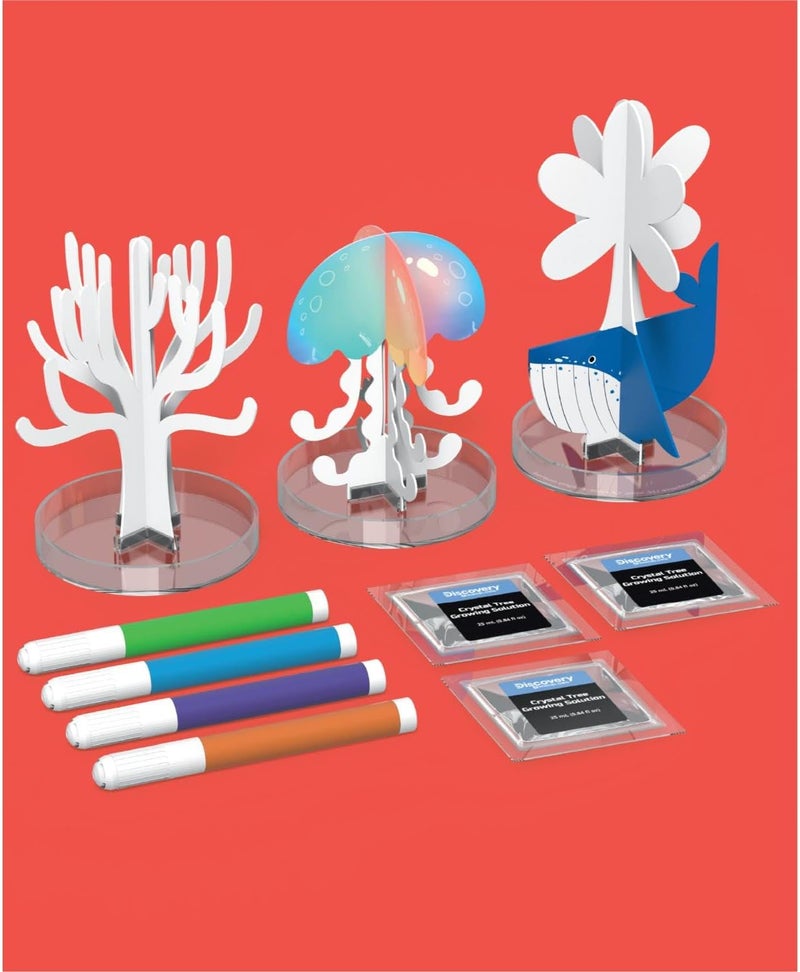 Discovery ™ #MINDBLOWN Crystal Sea Creations 13-Piece Chemistry Kit, Early Learning Experiment STEM Toy for Kids 8+ Years - Image 5