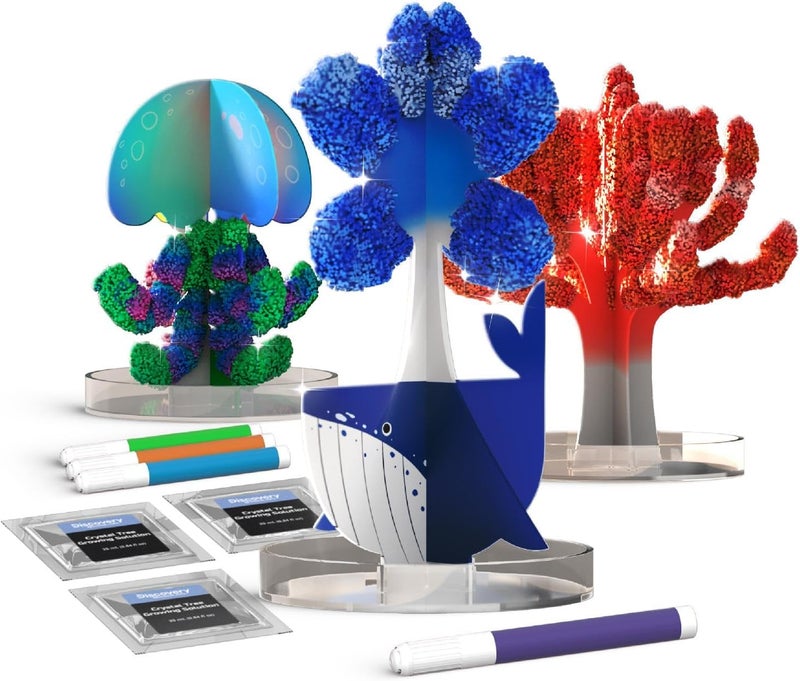 Discovery ™ #MINDBLOWN Crystal Sea Creations 13-Piece Chemistry Kit, Early Learning Experiment STEM Toy for Kids 8+ Years - Image 2