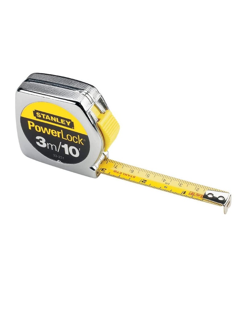 STANLEY - POWER LOCK : Tape Measure - 3M/10" - Image 1